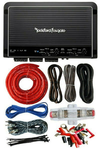 Thumbnail for Rockford Fosgate R250X4 Prime 250 Watts 4-Channel Amplifier + 4 Gauge Amp Kit
