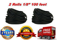 Thumbnail for 2 American Terminal SL18 High Quality 100' Feet 1/8' Split Loom Wire Tubing Black