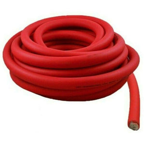 American Terminal 1/0 Gauge 25 Feet High Performance Flexi Amp Power/Ground Cable Wire Red