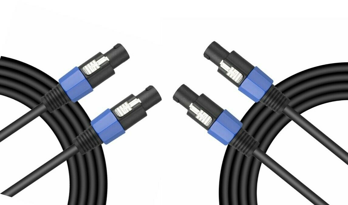 2 Speakon Male to Speakon Male Speaker Cable (12 feet)