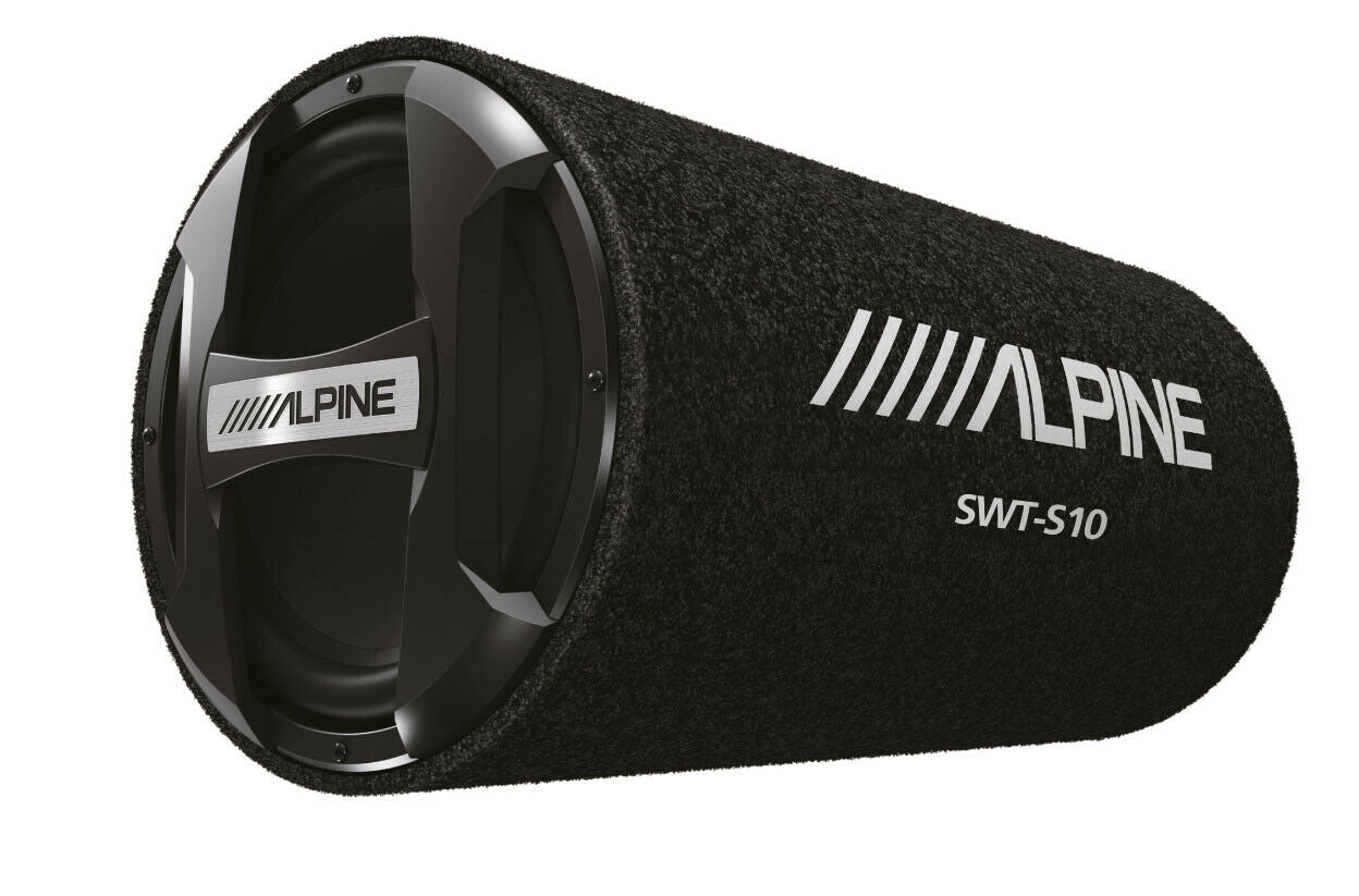 Alpine SWT-12S4 1500W Single 12" Sealed Subwoofer Tube