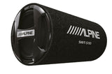 alpine-10-inch-subwoofer-with-enclosure-tube-style