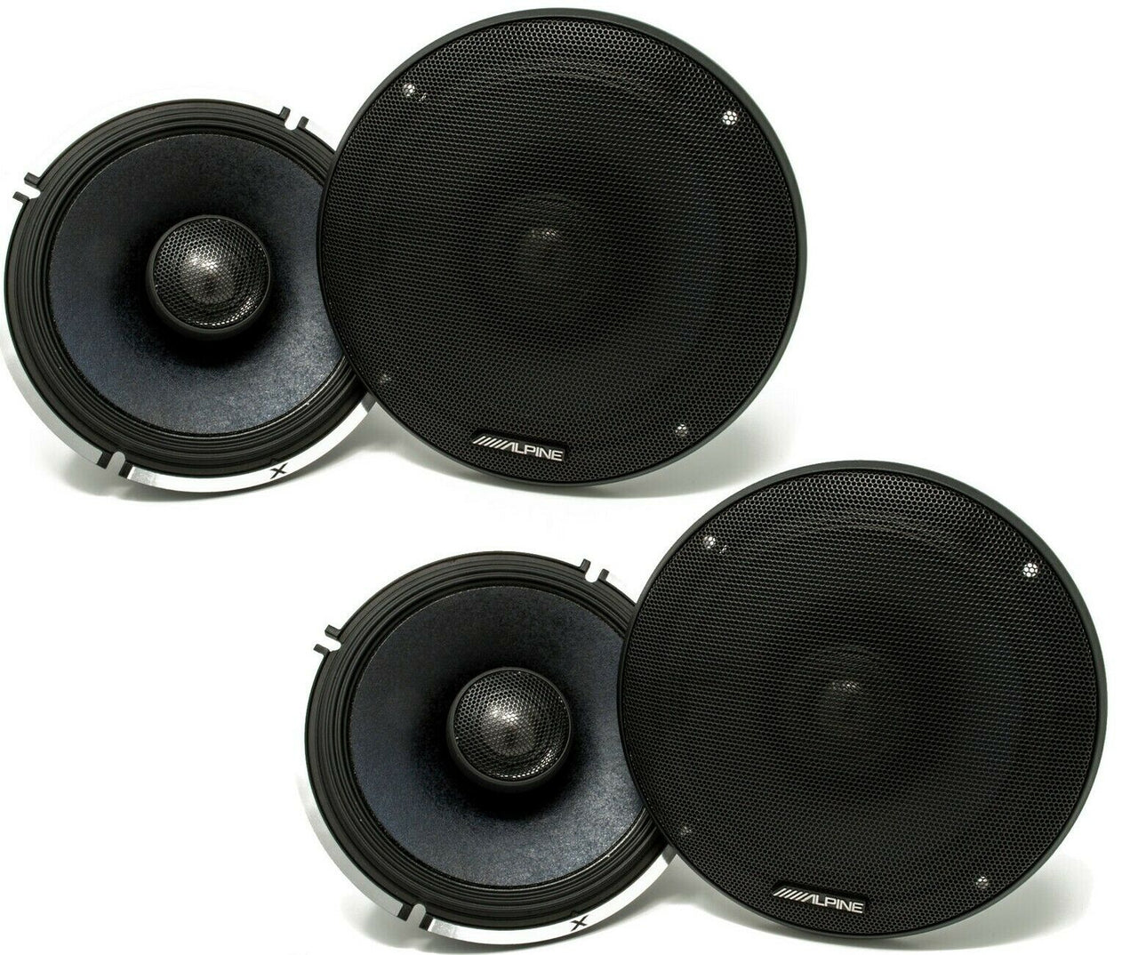 Alpine X-S65 Bundle - Two pairs of X-Series 6.5 " Coaxial 2-Way Speakers