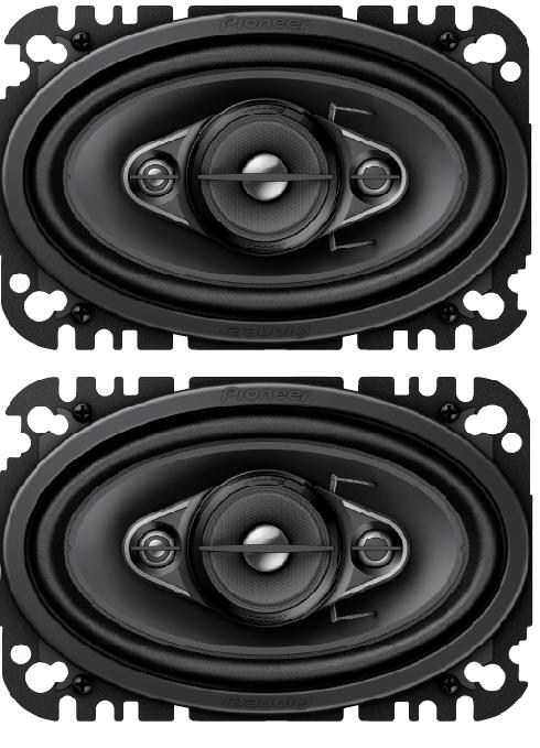 PIONEER TS-A4670F 4" x 6" 210W 4-WAY CAR AUDIO SPEAKERS (PAIR) 210W MAX RMS