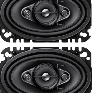 NEW PIONEER TS-A4670F 210 WATTS 4" x 6" 3-WAY COAXIAL CAR AUDIO SPEAKERS 4"x6"