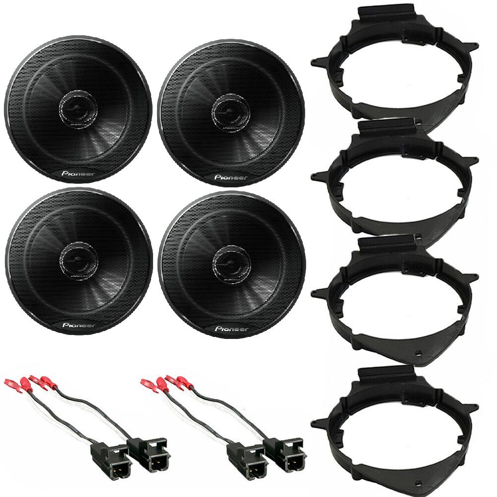 2 Pair TS-G1620F 2-way GM Chevy CAR Truck Front & Rear Door Speakers W/Install Kits