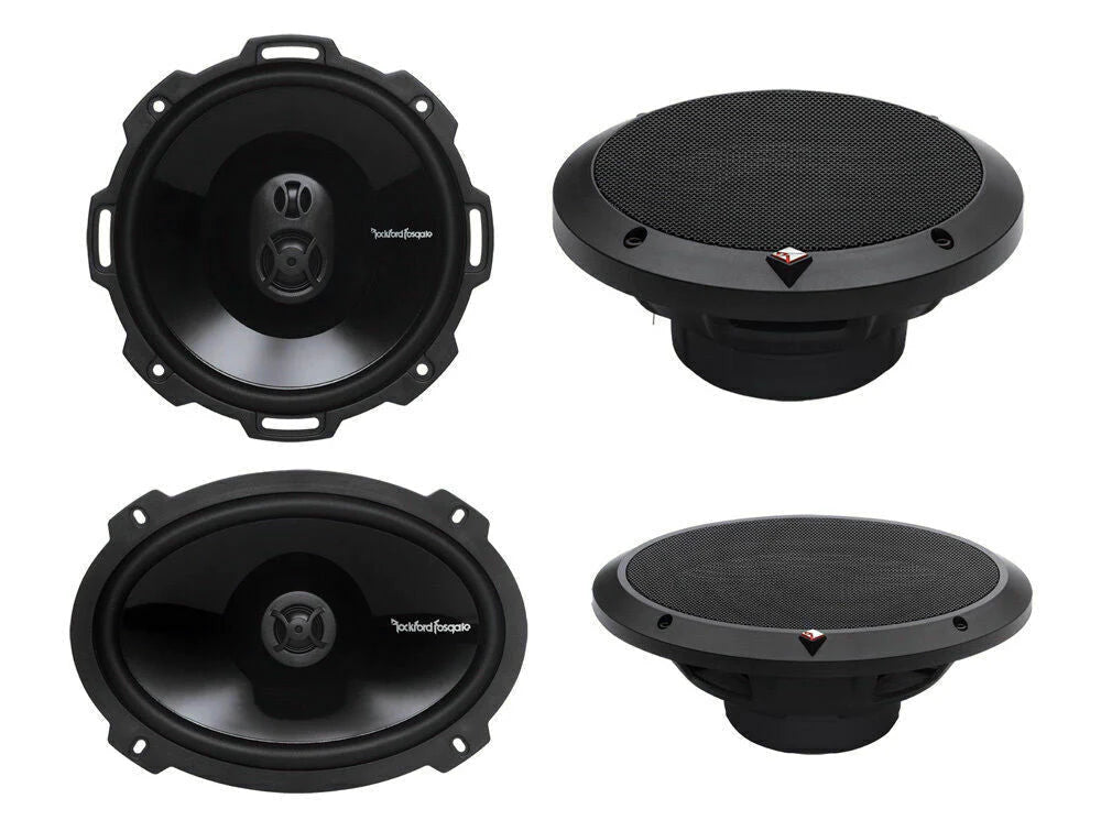 Rockford Fosgate Punch P1692 6x9 3-Way Coaxial Car Speakers (150W Max, 75W RMS)