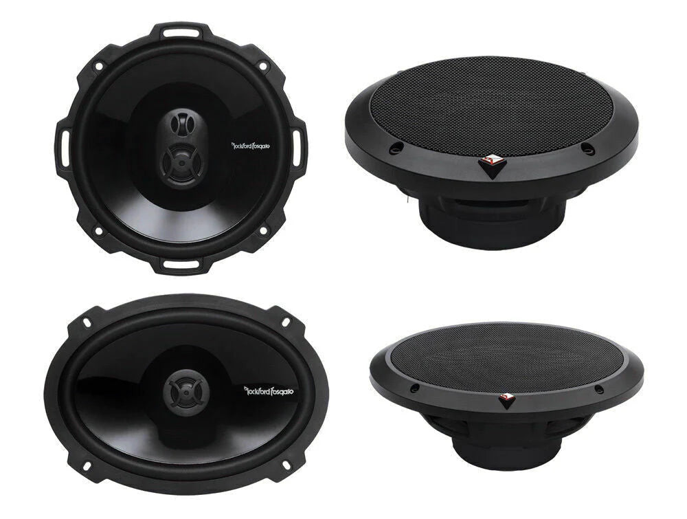 Rockford Fosgate P1675 6.75" 3 Way & P1692 6x9" 2 Way Speakers Package