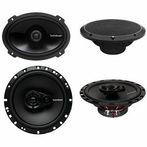 Rockford Fosgate P1692 6x9" 150W 2-Way + R165X3 6.5" 90W 3-Way Car Speakers