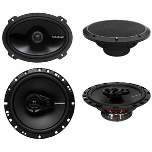 Rockford Fosgate P1692 6x9" 150W 2-Way + R165X3 6.5" 90W 3-Way Car Speakers