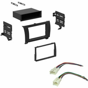 Car Double DIN Stereo Dash Kit Harness for Toyota Tundra Sequoia 2007-2012