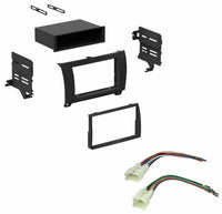 Thumbnail for Single Double DIN Stereo Dash Kit Harness for 2007-2012 Toyota Tundra Sequoia