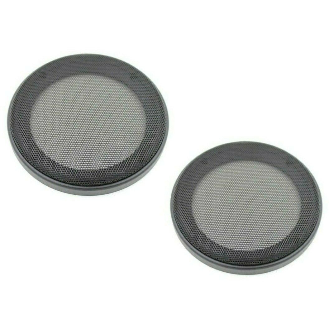 Patron Universal 6.5 Inch Universal Speaker Grills Cover Mesh Guard Protective Case Black - Pair