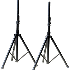 2 MR DJ SS250 Universal Black Heavy Duty Folding Tripod PRO PA DJ Home On Stage Speaker Stand