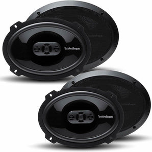 2 Pair Rockford Fosgate P1694 6x9" 4-Way Punch Full Range Coaxial Speakers