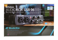 Thumbnail for PRESONUS AUDIOBOX 96 2x2 Audio 2.0 Recording Interface + Samson SR350 Headphones