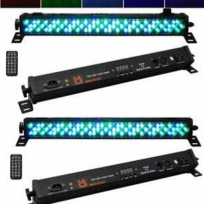 2 MR DJ MINI STRIP 19" 120 LED 5 Channel DMX RGB Color Strip DJ Wash Up Light Bar