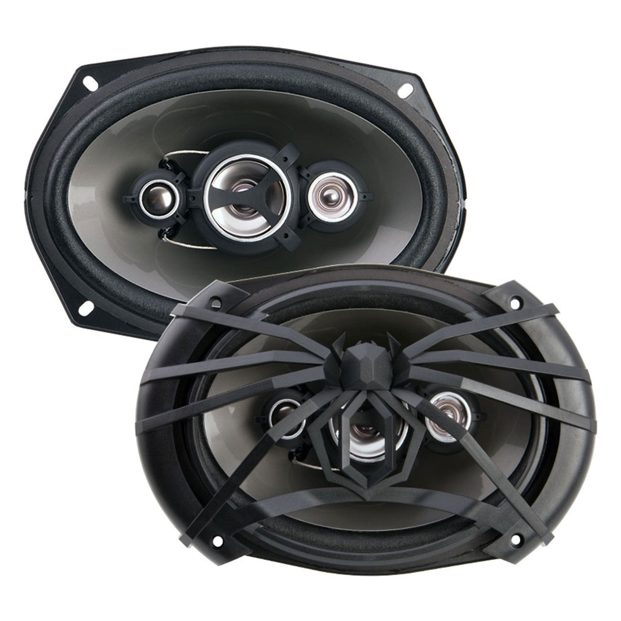 2 AF694 6x9" 500Watt 4-Way Car Speakers Harness for Select Chrysler/Dodge Vehicles