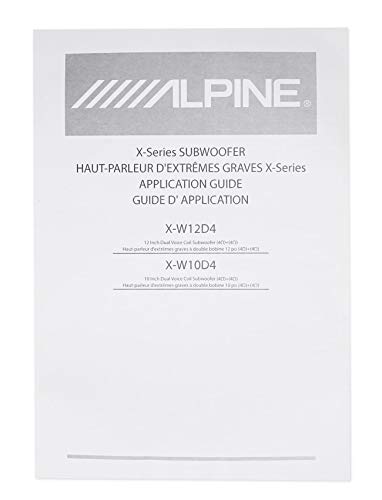 (2) ALPINE X-W12D4 12" 900w RMS Car Audio Subwoofers+Vented Sub Box Enclosure