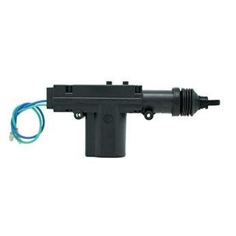 Absolute 2X Universal Power Door Lock actuator motor kit with wires and hardware for easy installation.