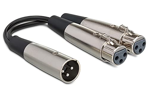 Hosa YXF-119 Y Cable, XLR3M to Dual XLR3F