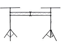 Thumbnail for Mr Dj 10 Feet Portable DJ Lighting Truss Stand Trussing System with Dual Tripod Stand and T-bar for Stage Lighting
