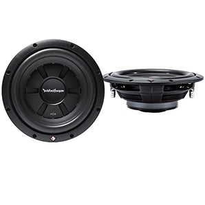 Rockford Fosgate R2SD4-10 10" 800W 4-Ohm R2 Car Shallow DVC Subwoofers Subs with Mica-Injected Polypropylene Cone and Integrated PVC Trim Ring