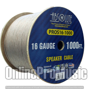 Absolute USA PROS161000 16 Gauge Speaker Wire