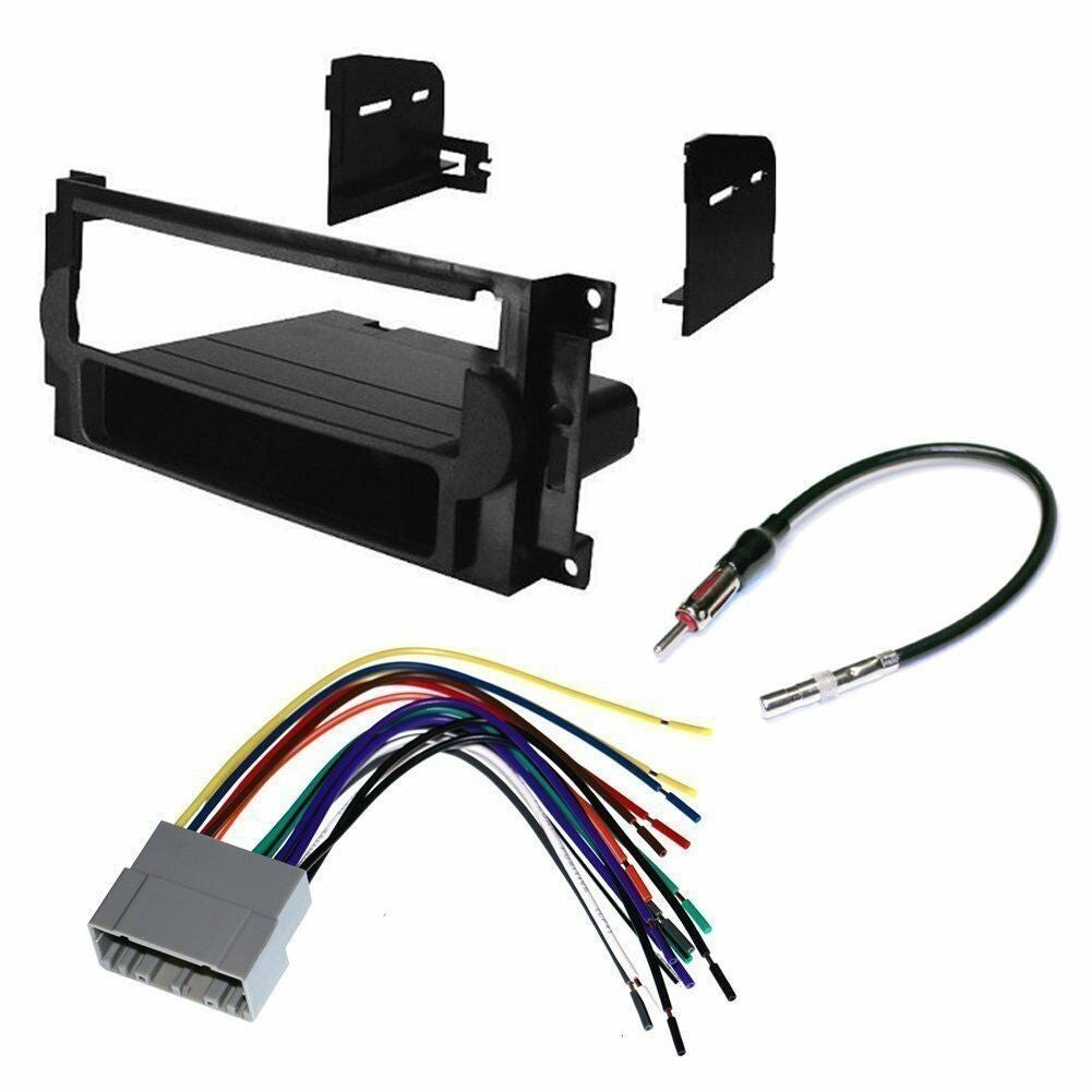 Chrysler 2006 - 2010 Pt Cruiser Car Cd Stereo Receiver Dash Install Mounting Kit + Wire Harness + Radio Antenna Adapter