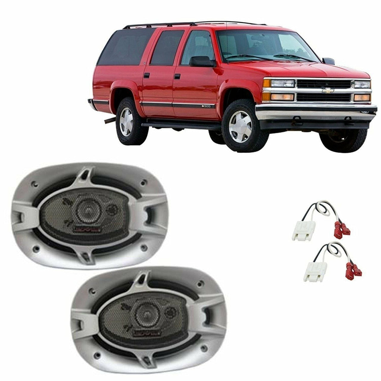 Rear Factory Speaker Replacement Package for 1988-1994 Chevy Suburban Absolute BLS-4602