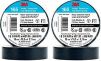 Thumbnail for 2 3M 1700 165 Temflex Insulated Vinyl Black Electrical Tape 3/4