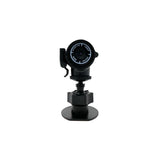 Diamond Audio D500 motorsport series camera on a mount with a 120-degree fisheye lens.