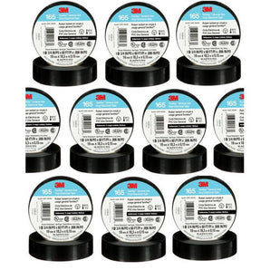 3M Temflex 165 vinyl electrical tape roll, 3/4" x 60', ideal for insulation and repairs, electrical tape.