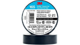 3M Temflex Vinyl Electrical Tape 165, 3/4 in x 60 ft, black roll for electrical insulation.