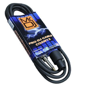 Mr. Dj CQSM12 12-Feet 1/4-Inch Male to Speakon Male Connector Professional Speaker Cable