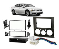 Thumbnail for Absolute USA ABS99-7012 Fits Mitsubishi Galant 2004 2005 2006 2007 2008 2009 2010 2011 2012 2013 w Auto Climate Control Stereo Harness Radio Dash Kit