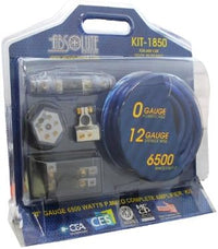 Thumbnail for Absolute KIT-1850 Complete 0 Gauge Pro Series Amplifier Installation Kit for any Car Truck RV or Boat
