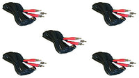 Thumbnail for 5 pack, 12 Feet 2 RCA Male to Male Audio Cable (2 White/2 Red Connectors)