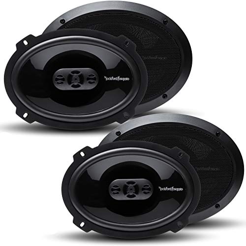 2 Pairs of Punch P1694 300W 6x9 4-Way Full Range Coaxial Speakers + Magnet Phone Holder