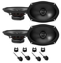 Thumbnail for 2 Metra 72-6512 Speaker Harness Connector for Chrysler Vehicles 90-07 Cherokee Bundle & ALPINE S-S69 260 Watt 6x9