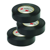 3M Temflex Vinyl Electrical Tape 165, 3/4 in x 60 ft, black roll for electrical insulation.