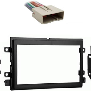 American Terminal Compatible with Ford F 150 2004 2005 2006 Double DIN Stereo Harness Radio Install Dash Kit Package