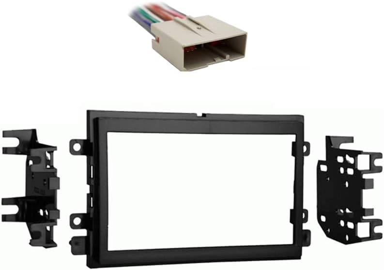 American Terminal Compatible with Ford F 150 2004 2005 2006 Double DIN Stereo Harness Radio Install Dash Kit Package