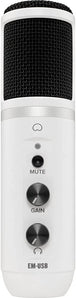 Mackie EM-USB-WH White Element Series USB Condenser Microphone