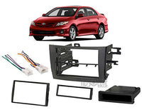 Thumbnail for Absolute USA ABS99-8223 Compatible with Toyota Corolla 2009 2010 2011 Single DIN Stereo Harness Radio Install Dash Kit