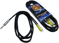 Thumbnail for Mr. Dj CQDR6 6-Feet 1/4-Inch Male to Dual RCA Male Cable