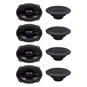 Rockford Fosgate P1694 6 x 9" 150W 4 Way Car Coaxial Speakers Audio with Grilles 4 Pairs