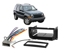 Thumbnail for Absolute USA ABS99-6505 Fits Jeep Liberty 2002-2007 Single DIN Stereo Harness Radio Install Dash Kit Package