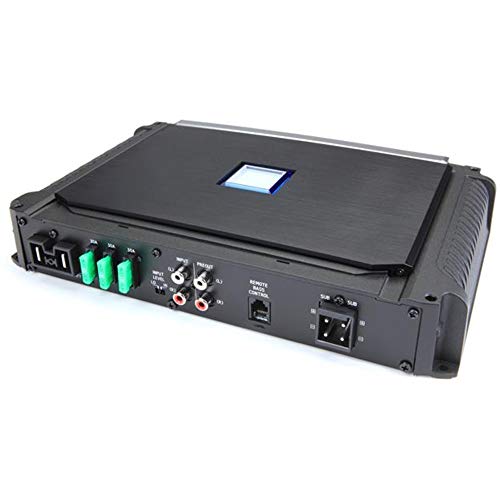 Alpine X-A90M X-Series Mono Power Density Amplifier Bundled w/Alpine RUX-KNOB Remote Bass Level Control Knob