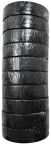 10 Pack 3M Temflex 1700/165 Black 3/4" x 60' General Use Vinyl Electrical Tape